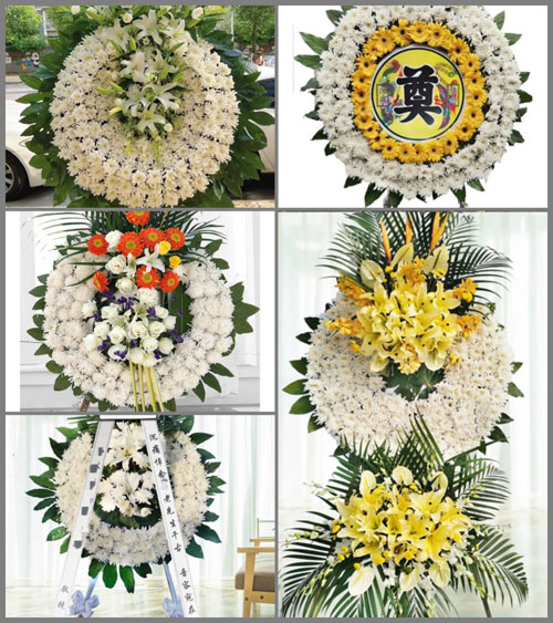 浙江省台州温岭市松门镇石板殿村花圈速递