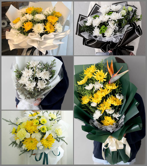 浙江省台州温岭市松门镇石板殿村白事花束代送